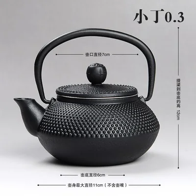 Японский Южный чугунный чайник, старый железный чайник, раковины, Японские чайные горшки, бойлер для здоровья, весы, железный горшок 900 мл