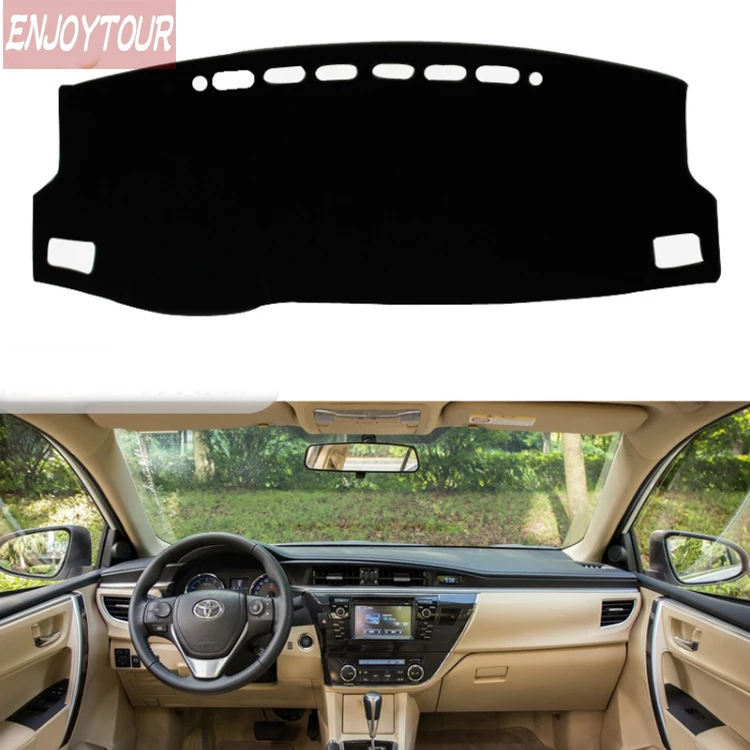 

For Toyota Corolla Axio altis Fielder 2013-2019 Car Styling Covers Dashmat Dash Mat Sun Shade Dashboard Cover Capter 2014 2018
