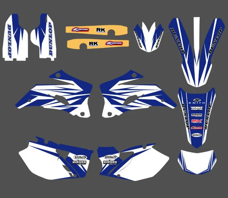 

New Style TEAM GRAPHICS & BACKGROUNDS DECALS STICKERS Kits For Yamaha WR250F WR450F 2007 2008 2009 2010 2011 WR 250F 450F