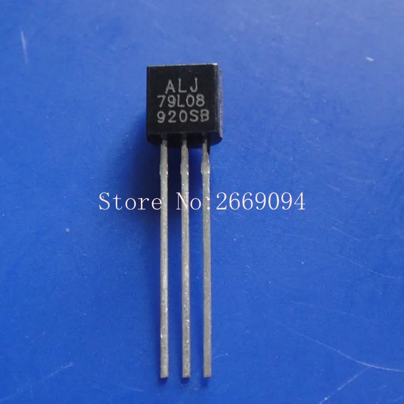 

100PCS 79L08 ws79L08 TO-92 8V 100mA DIP voltage regulator new and original