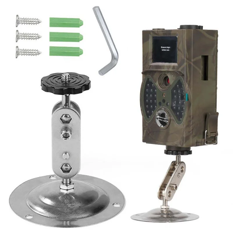 

Multifuncational Hunting Camera Bracket Rotating Metal Wall Mount Bracket Ceiling Stand for Security Camera Bracket