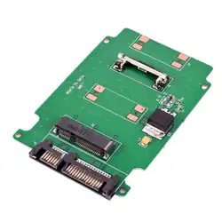 Мини Msata Pci-E Ssd 50 мм до 2,5 дюймов Sata 7 + 15Pin адаптер конвертер карты 5 см