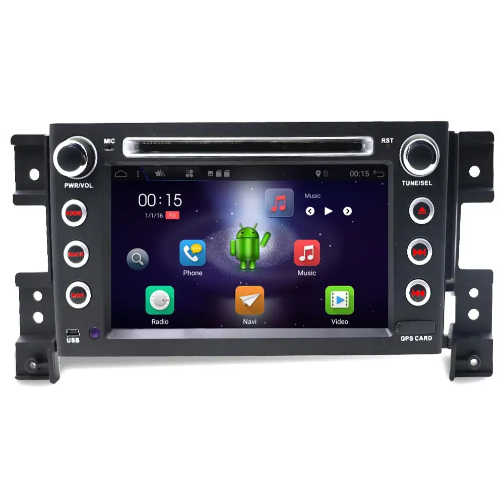 Автомобильный DVD gps навигатор 2005- для Suzuki Grand Vitara Android 9,0 Восьмиядерный 2G+ 32G камера управления рулем