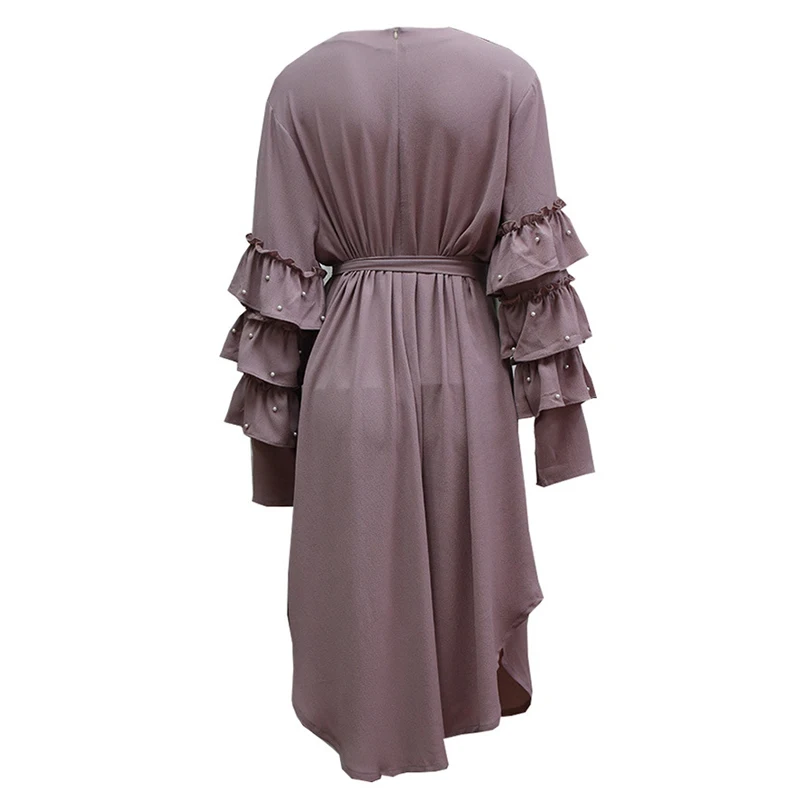 Женское платье Кафтан абайя мусульманское хиджаб Tesettur Elbise Caftan арабское Рамадана
