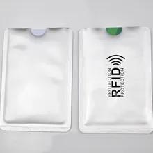 Анти Rfid кошелек Блокировка ридер замок банк держатель для карт Id банк чехол для карт Защита металлический кредитный держатель для карт Алюминий 6,3*9,1 см