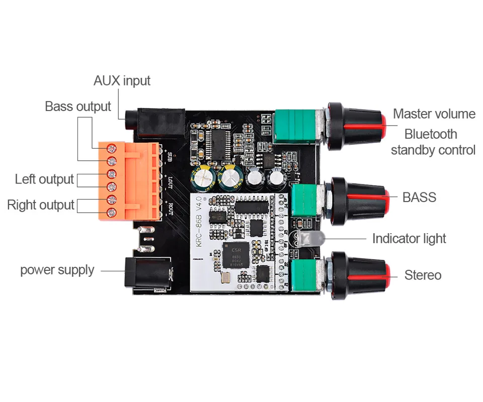 AIYIMA TPA3110D2 сабвуферный усилитель плата 15 Вт* 2+ 30 Вт 2,1 канал Bluetooth 4,0 TPA3110 цифровой аудио усилитель домашний кинотеатр