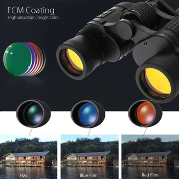 

60X60 Zoom Day/Night Vision Outdoor HD Binoculars Hunting Telescope with Case YA88