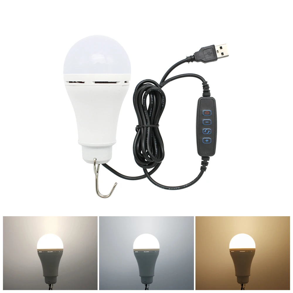 Portable Dimmable Usb Lampu 3 Warna Bisa Digantung Lampu Led Rumah Lampu Darurat Tenda Berkemah Di Luar Ruangan Lampu Pasar Malam Lampu Lampu Darurat Aliexpress