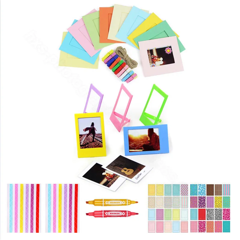 Комплект мгновенной белой пленки и аксессуаров для Fujifilm Instax Mini 9 8 + 7s принтер