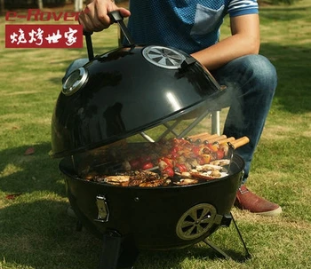 

family Outdoor barbecue grill full set thicken carbon stove camping Barbecue Oven charcoal der Grill for 5 people or above