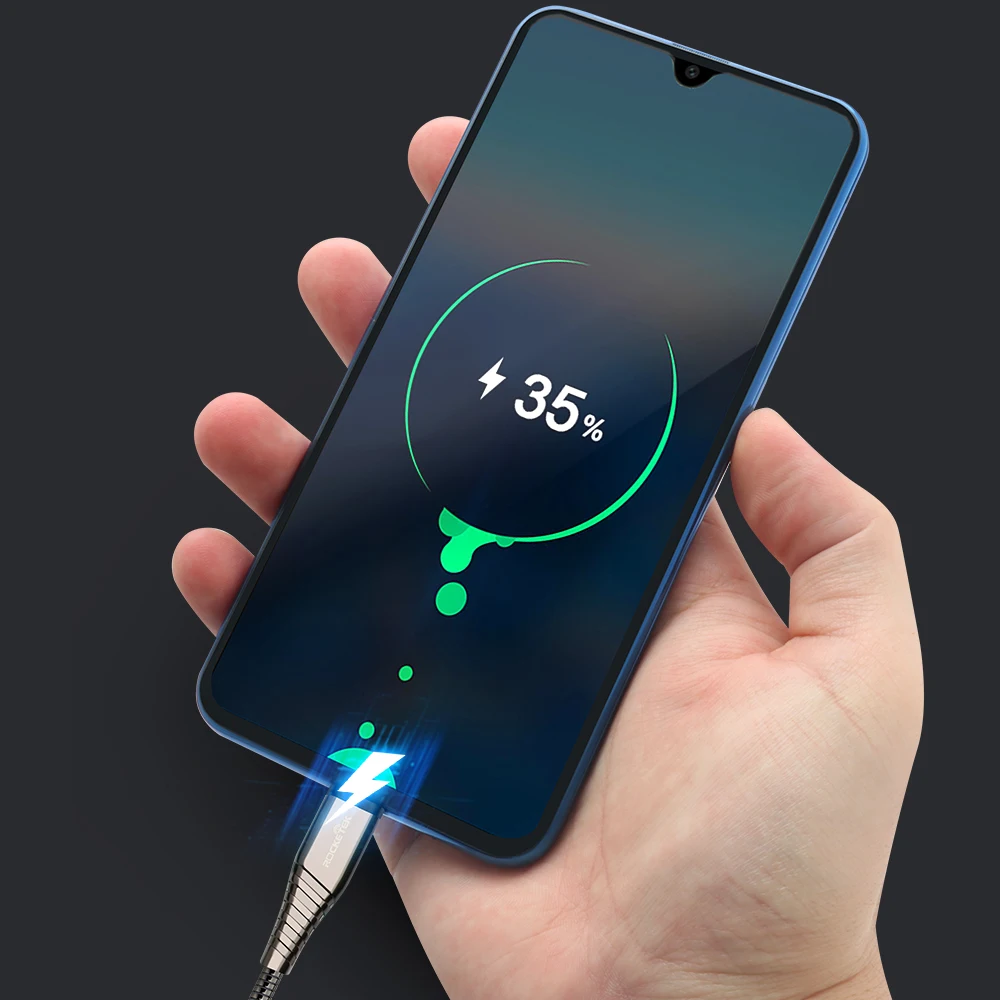 Rocketek USB Type C кабель Micro для мобильного телефона 3A Быстрая зарядка Samsung Galaxy S9 S8 Plus xiaomi