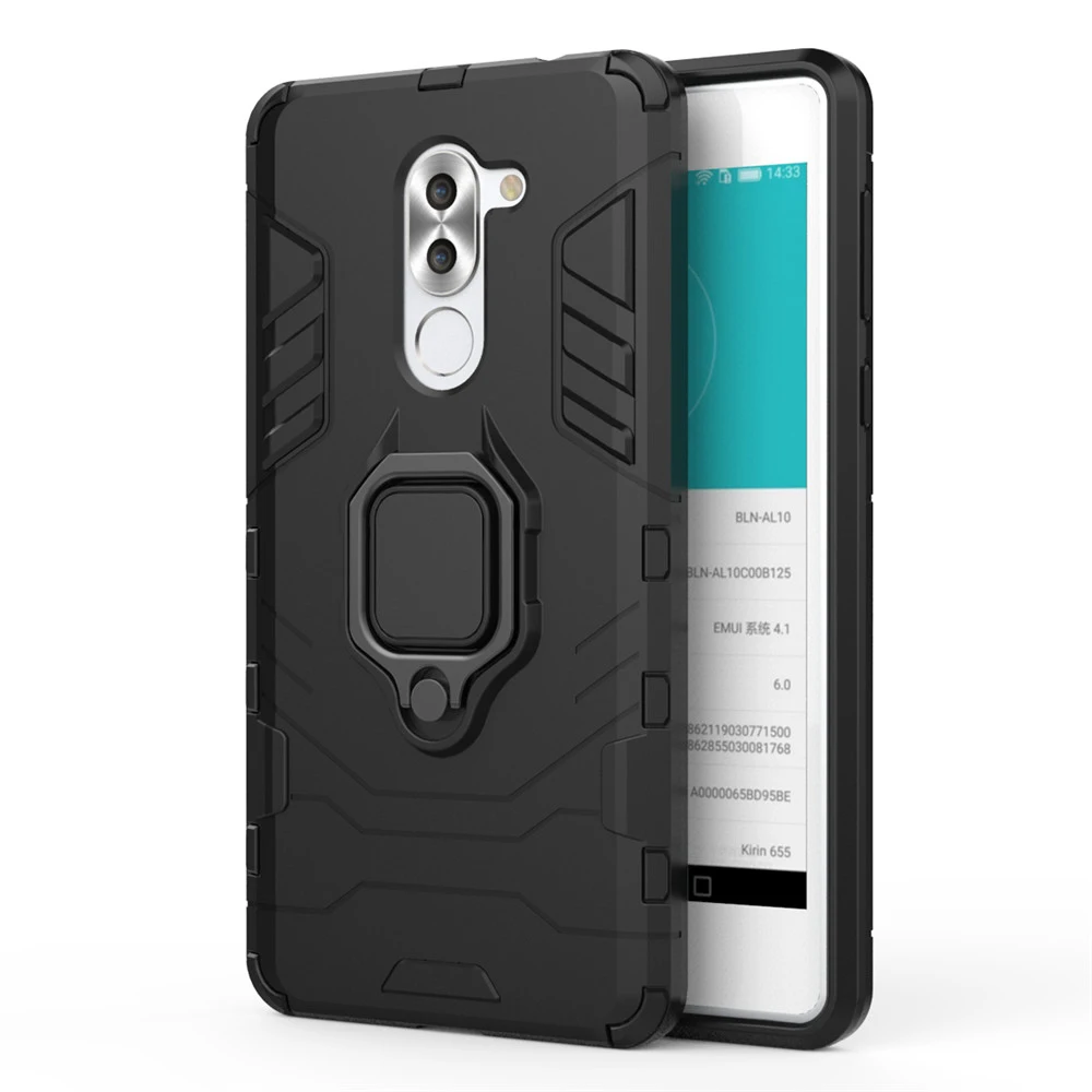Finger Ring Bracket Case For Huawei Honor 7A Car Magnetic Adsoption Soft TPU+PC Back Cover for Protective Coques |