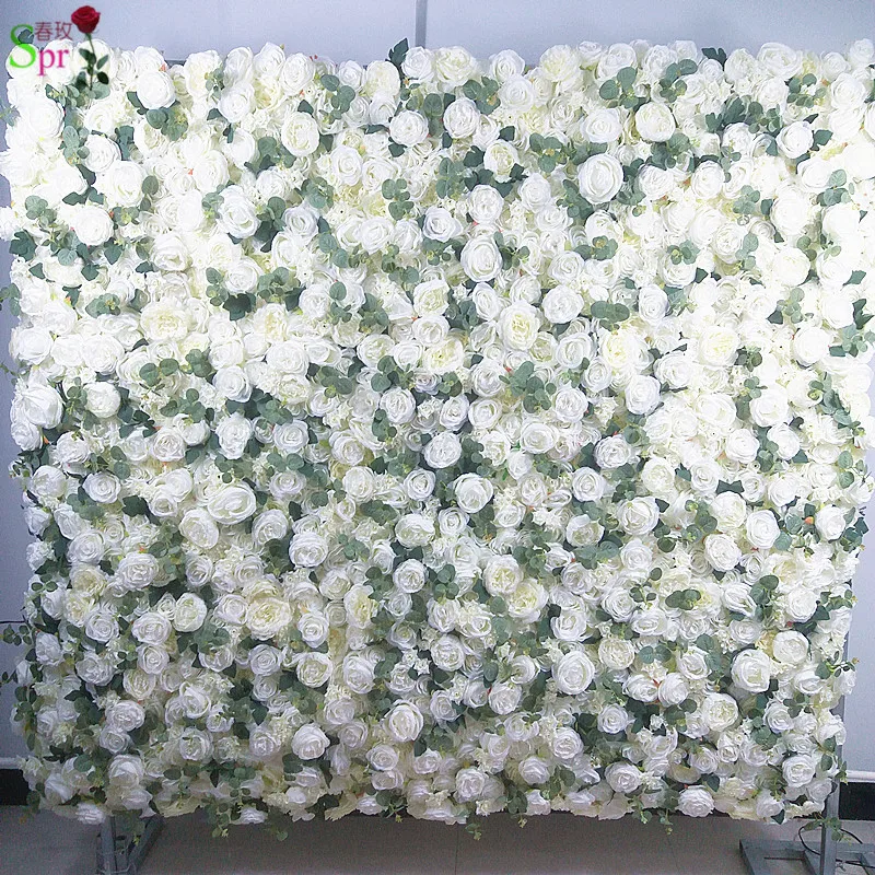 

SPR wedding flower wall panels Artificial silk rose stage backdrop table centerpiec decoration arrangement decorative flore