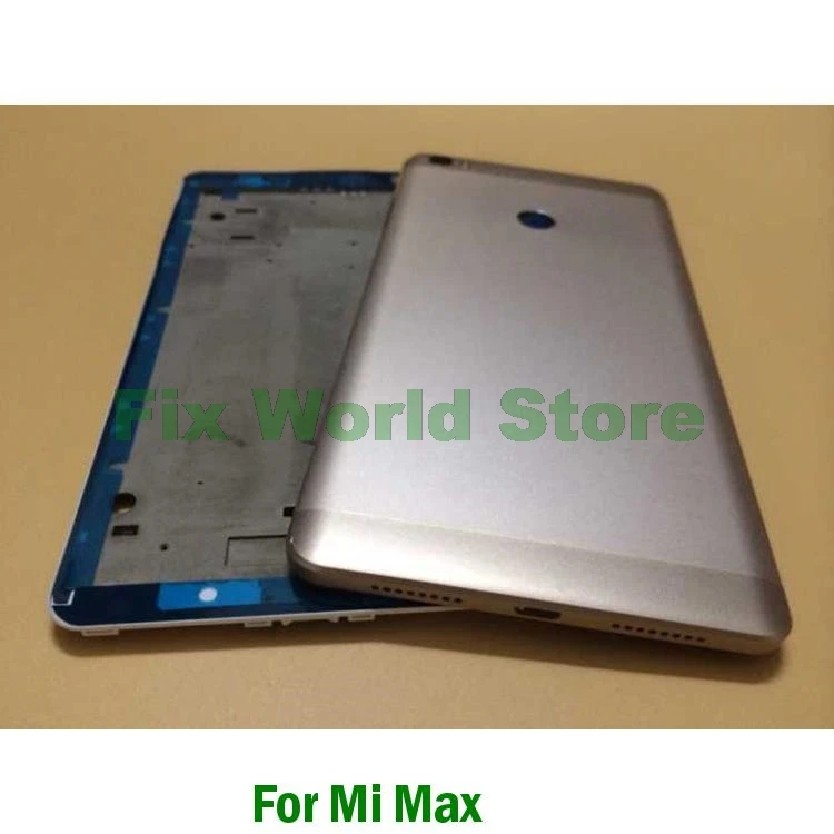 

For Xiaomi Mi Max MiMax Complete Full Housing LCD Front Frame + Rear Back Battery Cover Housing Door + Side Button Repair Parts