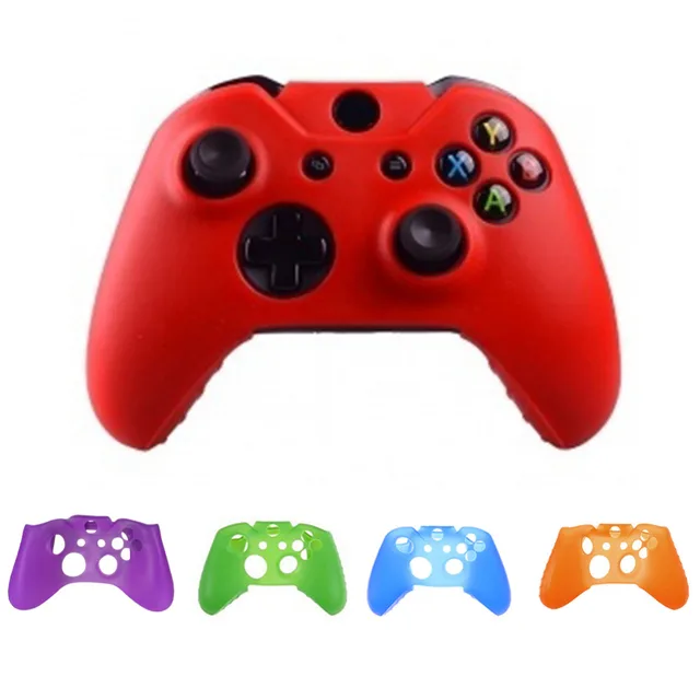 Best Offers 1 PC High Quality Soft Silicone Rubber Protective Skin Case Cover For Microsoft Xbox one Controller 7 COLORS for Choice