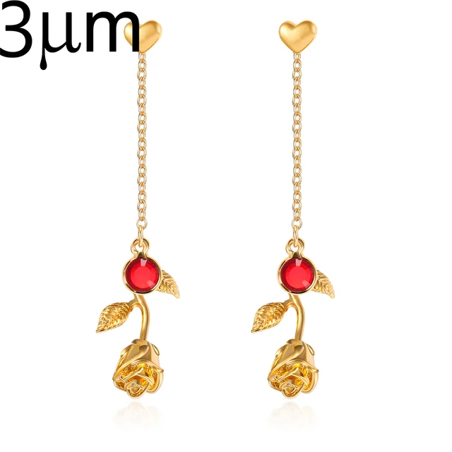 3um Rose Birthstone Earring Personalizedbeauty And The Beast Gl 3um Rose Birthstone Earring Personalizedbeauty And The Beast Gl Stud For Etsy Birthday Minimalist