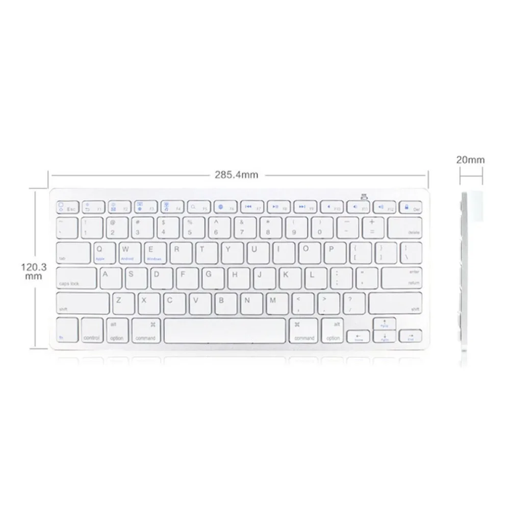 Bluetooth Беспроводной клавиатура для Apple iPad 2/3/4 для Mac компьютер PC для Macbook клавир
