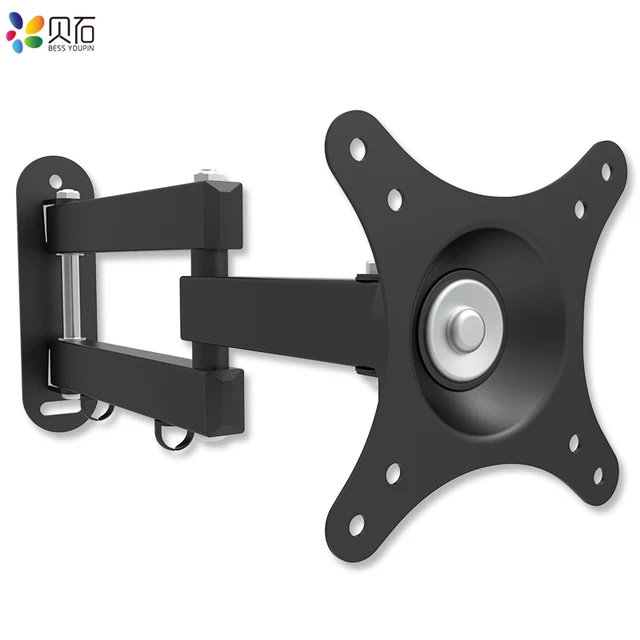Universal Verstellbare TV-Wandhalterung, Drehbare Halterung für 14 bis 32 Zoll LCD/LED-Flachbildschirme