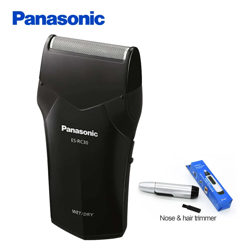Дешево 100% O riginal Panasonic электробритва ES RC30 перезаряжаемые поддержка средства ухода за кожей стирка Dyr amp; Wet Эргономика Электрический бритвы для мужчин