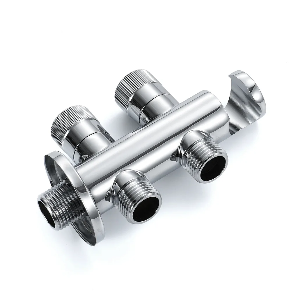 Brass Chrome Bidet Faucet Toilet Shower Hand Held Bidet Spray Gun Telescopic Hose Single Cold Wall Mounted Bathroom Accessories