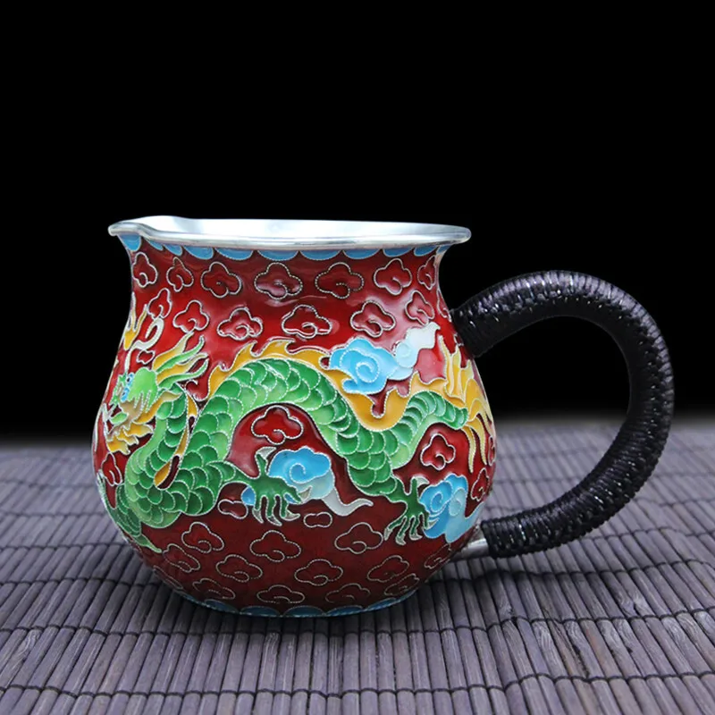  High grade 999Silver made Tea cup Kung Fu Tea gift for family and friends kitchen office tea set - 1000008473380