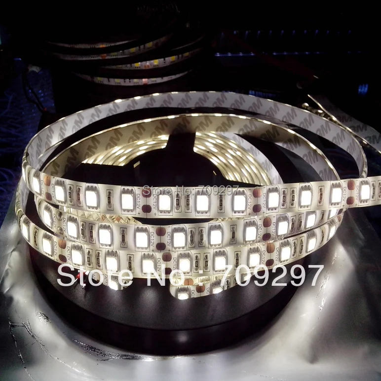 4500 К SMD 5050 Природа Белый 5 м 300LED IP65 водонепроницаемый 12 В светодиодные полосы света