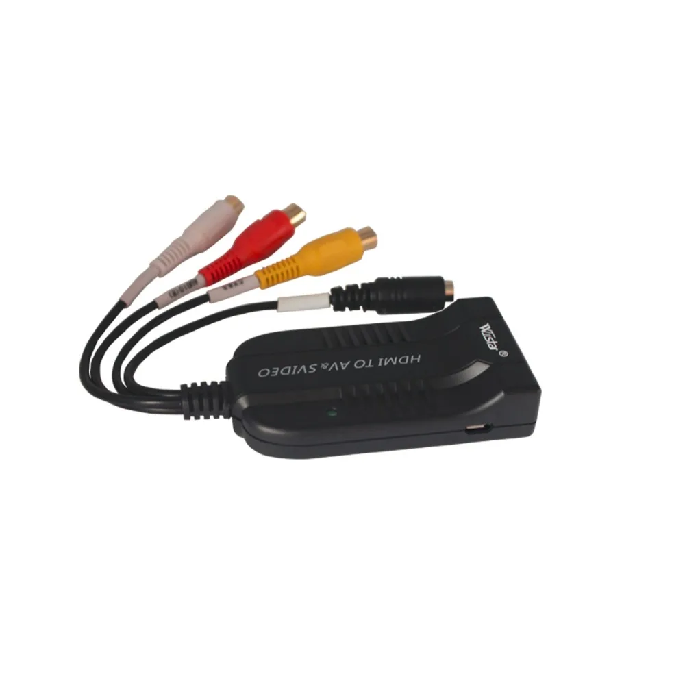 5pcs HDMI to RCA AV+S VIDEO Converter HDMI2AV Converter 1080P HD Video Converter Box High Definition Multimedia Interface HDM 5pcs HDMI to RCA AV+S VIDEO Converter HDMI2AV Converter 1080P HD Video Converter Box High Definition Multimedia Interface HDM
