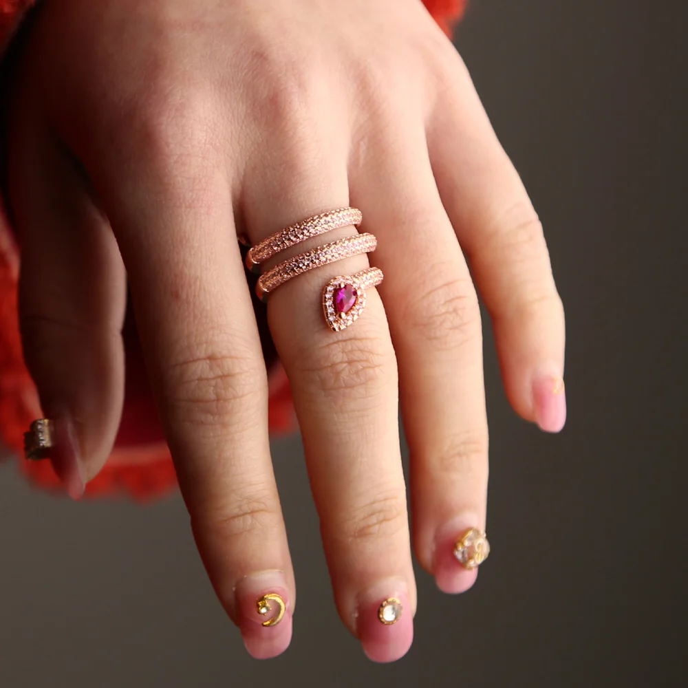 brass ring size 7 pink cz (8)