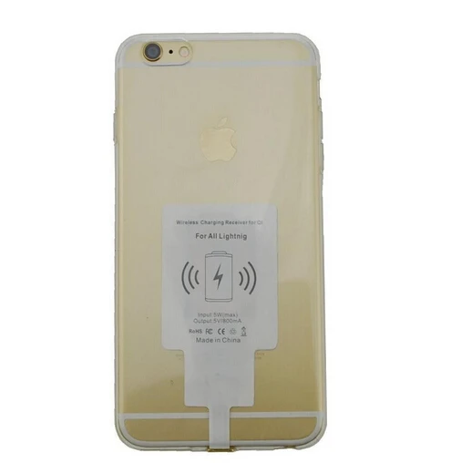  Portable Qi Standard Phone Charger for iphone 5 5S SE 6 7 Plus QI Wireless Receiver Wireless Charging Adapter for Apple iphone 