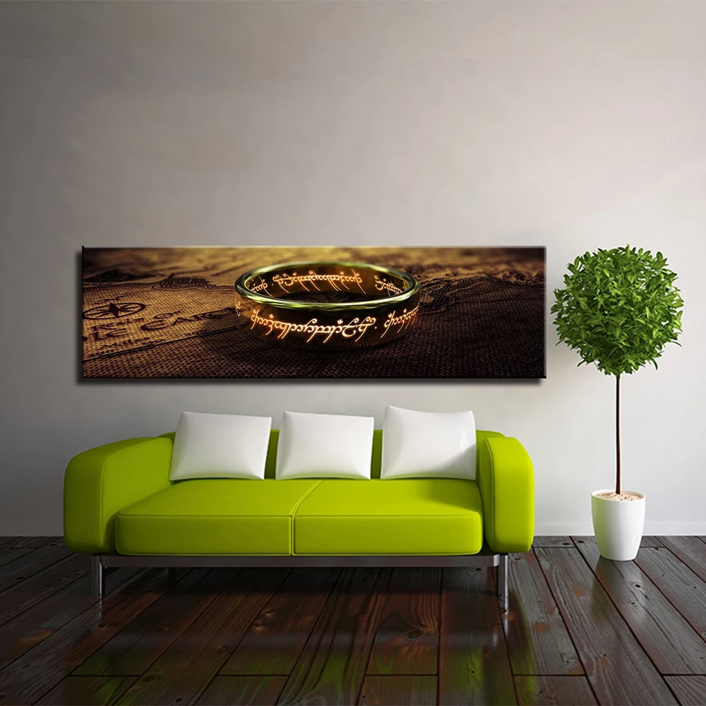 Холст картины на стену Фильм Властелин колец картины HD печать одно кольцо из элементов плакаты прикроватная гостиная домашний декор Фреска