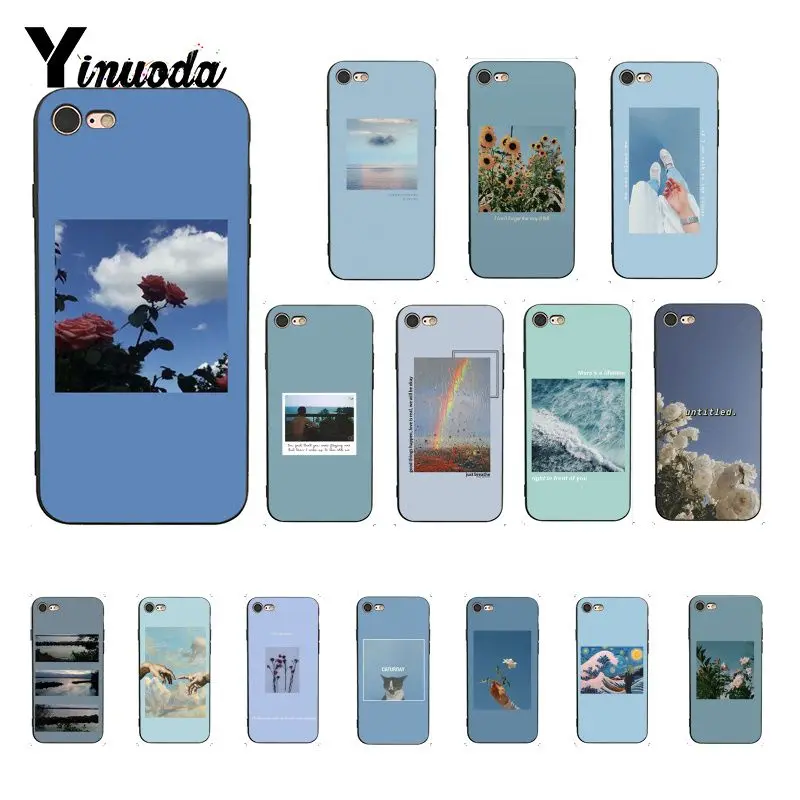 Yinuoda Blue Pink Aesthetics Songs Lyrics Aesthetic Phone Case For Iphone 12pro Max Se X Xs Max 66s 7 8plus 5s Se Xr Phone Case Covers Aliexpress