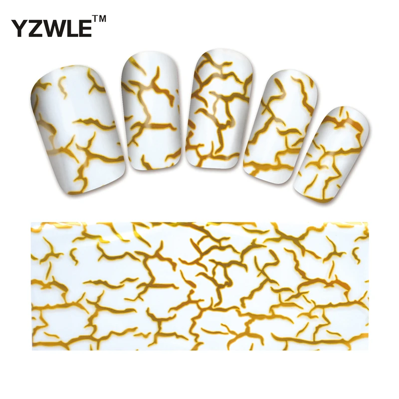 

YWK 1 Pack(10Pcs) DIY Nail Art Transfer Foil Decal Beauty Craft Decorations Accessories For Manicure Salon #XKT-N18