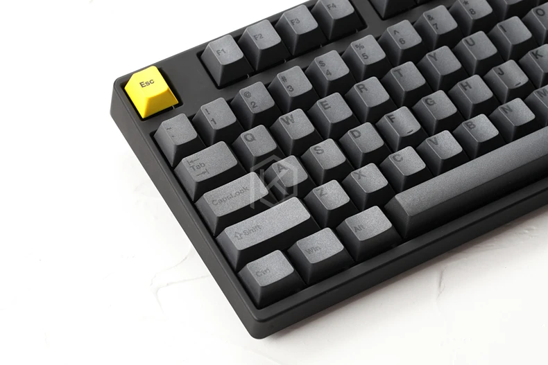 Вишневый профиль краситель Sub Keycap набор толстый PBT пластик черный желтый