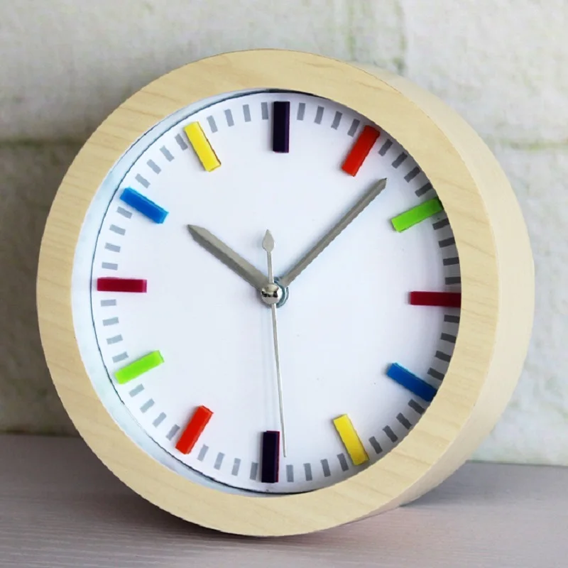 3D стереоскопические часы al fajr Ретро relogio de madeira reloj будильник домашний декор из дерева деревянные часы Саат стол klok despertador