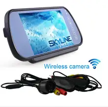 Wireless Car Rear View Camera Kit & 7″ LCD Monitor Mirror Night Vision Reversing