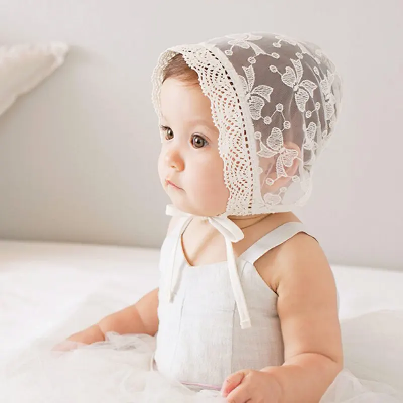 

Baby Girl Kids Toddler Infant Lace Hats Cap Sweet Lovely Princess Caps Kids Photograph hat