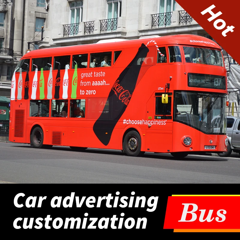  High Quality Personalized Custom Car Van Sticker Waterproof Vinyl Wrap Decals Auto Vehicle Body Rea