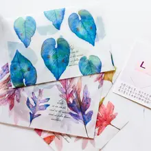 8 шт./упак. Song of опавших листьев с тусклой полировкой, прозрачный конверт открытка с буквенным принтом хранилище канцелярских товаров Бумага подарок