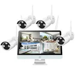 Беспроводной NVR 960 P HD наружная домашняя камера безопасности Система 4CH CCTV видеонаблюдение NVR комплект HDD Wifi камера