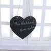 Love Heart Shape Vintage Hanging Wood Blackboard with Rope Message Label Memo Sign Mini School Home Hanging Blackboard ► Photo 3/6