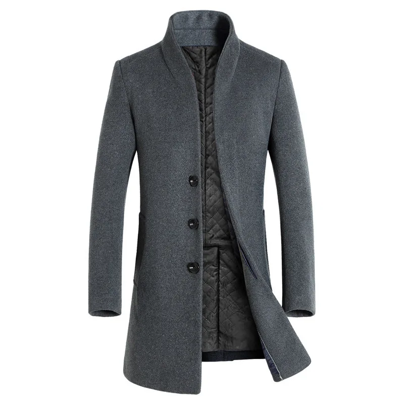 

Brand Mens Trench Coat New Designer Men Long Coat Autumn Winter Outwear Coat Windproof Slim Trench Coat Men Plus Size 5XL