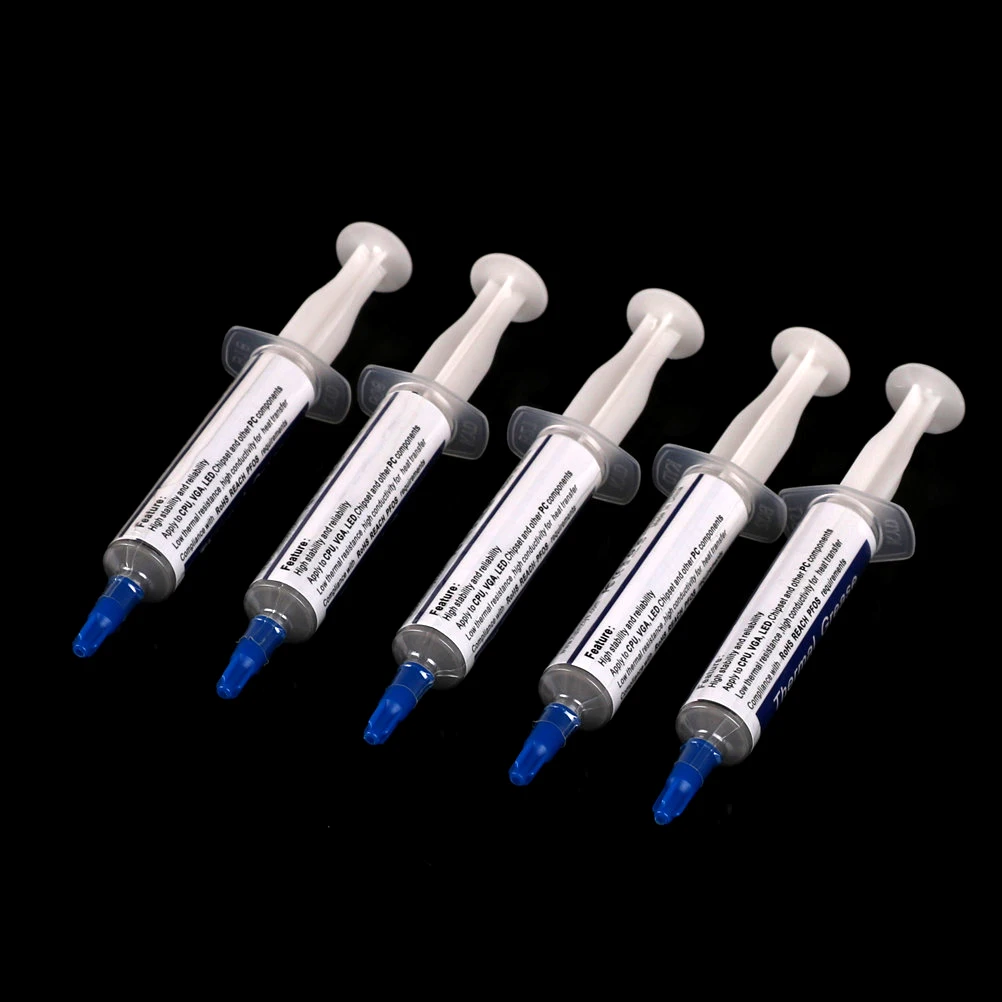 

5pcs For CPU Chipset Cooling Silicone Grease HY510 5g Grey Compound Silicone Conductive Thermal Grease Paste