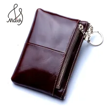 Luxury Vintage Mini Small Short Cow Leather Genuine Women Girls Ladies With Zipper Wallets And Purses Brand Famous Maidy Best