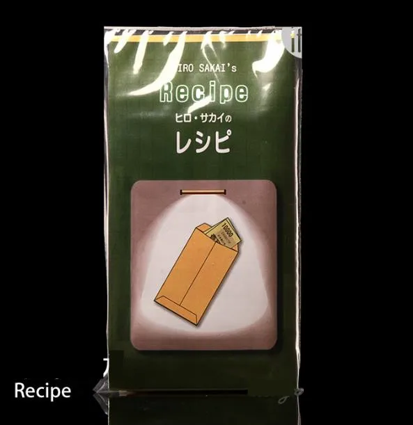 

Free Shipping! Recipe by Hiro Sakai - Magic Trick, Paper Change into Bill, envelope magic props Japan best selling magic product