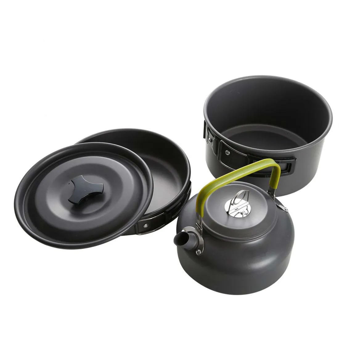 

Outdoor Tablewares Hiker Cookware Camping Lightweight Aluminium Camping Cookware Set (3PCS) For Camping Backpacking Hiking