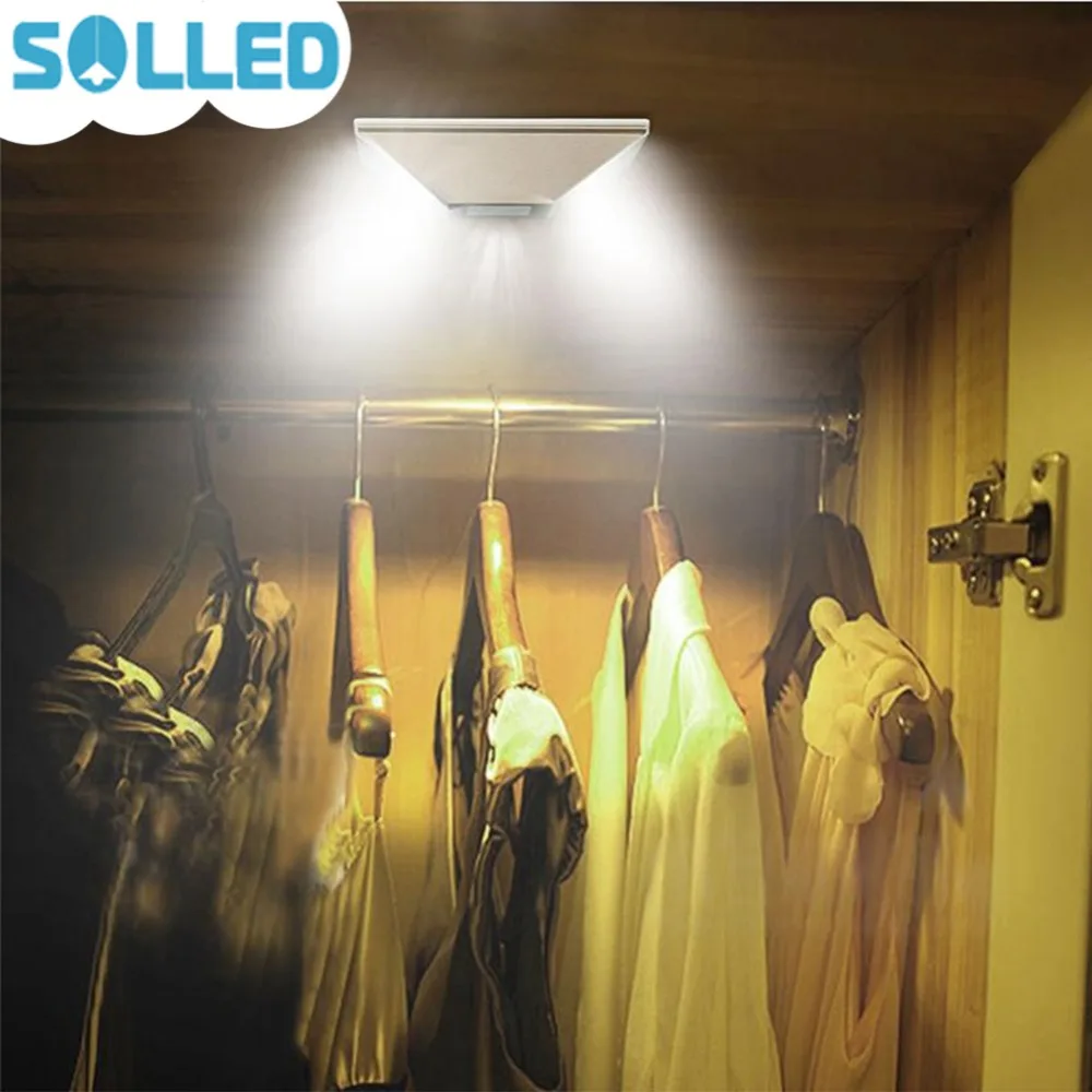 SOLLED 2017 New Infrared Motion Sensor Lamp Built in Bright Sensor