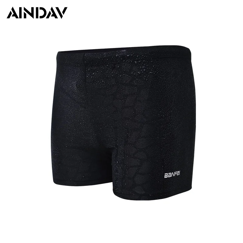 Brand Mens Swimwear Swimming Boxer Shorts Trunks Swimsuits Sports Waterproof Swim Suits Briefs Man Surf Boardshorts Plus Size | Спорт и