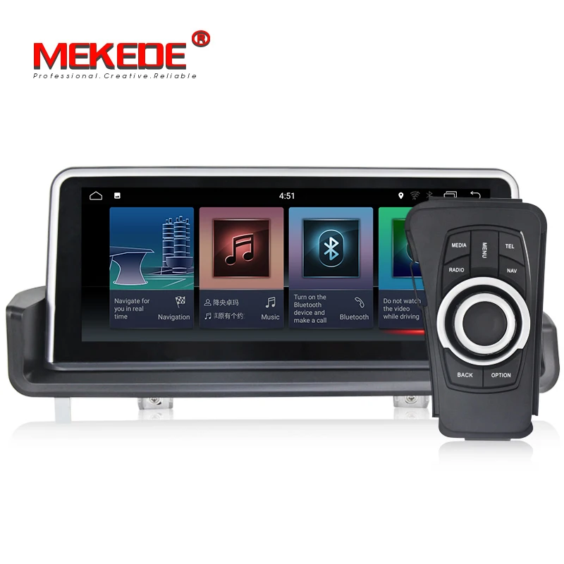 Discount HD 6 core ID7 Android 9.0 Car GPS Navigation radio dvd player for bmw E90,E91,E92,E93,3 series ,Canbus,bluetooth,steering wheel 4