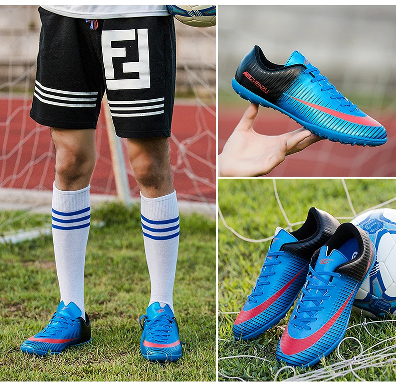 ZHENZU/профессиональные мужские футбольные бутсы для детей; оригинальные футбольные бутсы; кроссовки; chaussure de foot