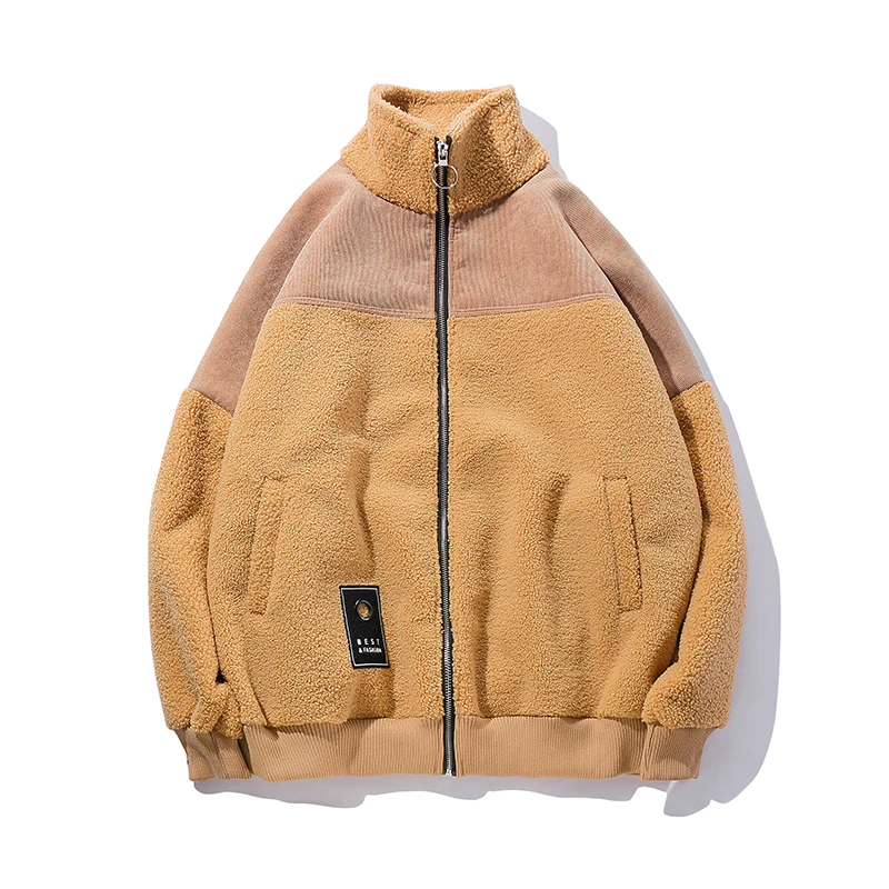 Fleece Jackets Mens Zipper Embroidery Cashmere Jacket Fashion 2019 Kanye West Winter Turtleneck Warm Mens Coats and Jackets Fleece Jackets Mens Zipper Embroidery Cashmere Jacket Fashion 2019 Kanye West Winter Turtleneck Warm Mens Coats and Jackets
